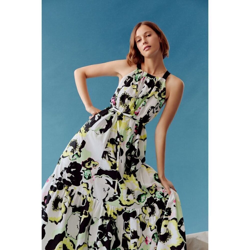Anthropologie x Peter Som floral maxi dress size M